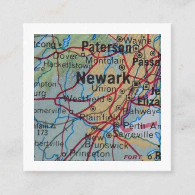 Newark  We've Moved New Address Card (Front)