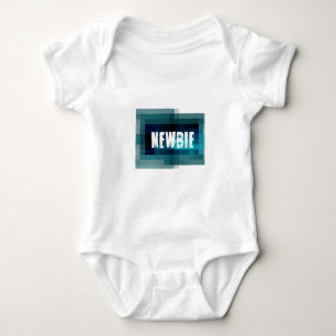 Newbie - pixelated. New geek in town Baby Bodysuit