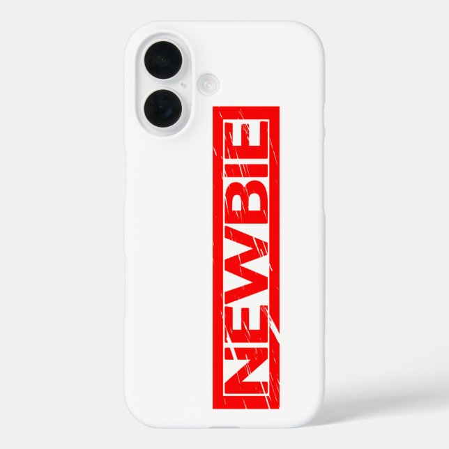 Newbie Stamp Case-Mate iPhone Case (Back)