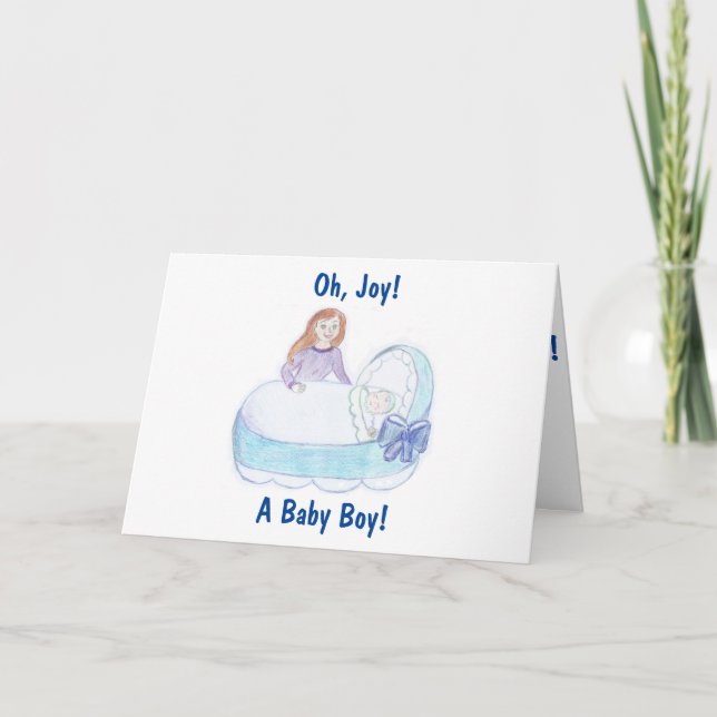 Newborn Baby Boy Card (Front)
