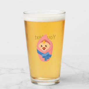 Newborn baby clipart glass