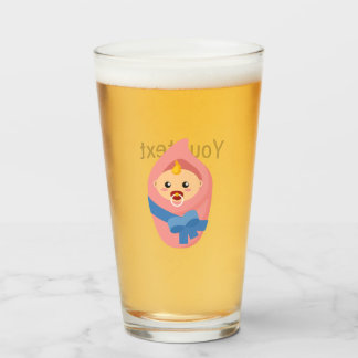 Newborn baby clipart glass