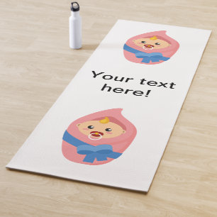 Newborn baby clipart yoga mat