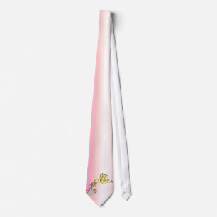 Newborn Baby Girl - A Flying Stork Delivery Tie