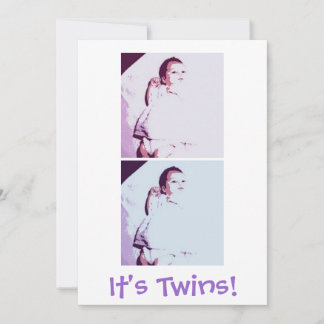 Newborn Baby Twins Announcement