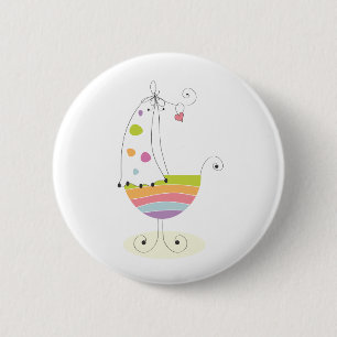 Newborn Crib 2 Inch Round Button