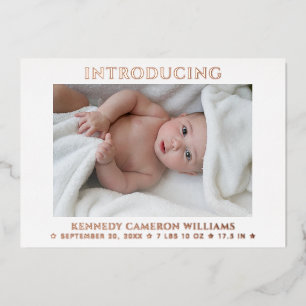 Newborn Custom Photo Simple Cute Hello Baby Birth