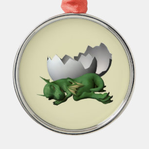 Newborn Dragon Metal Ornament