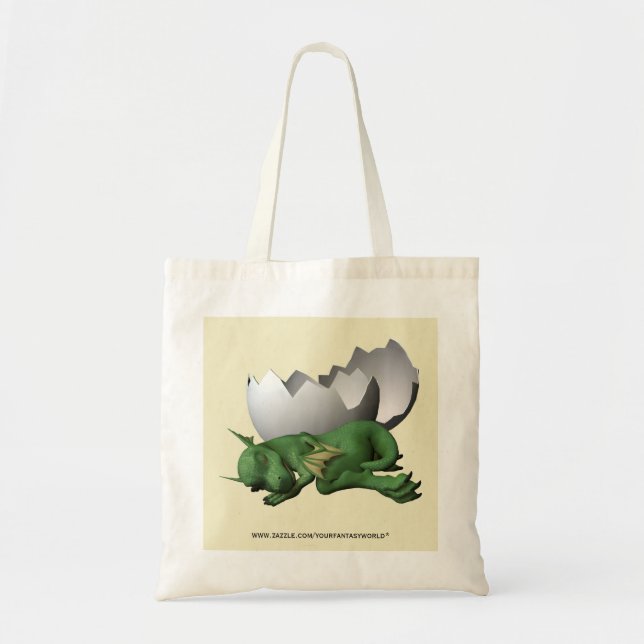 Newborn Dragon Tote Bag (Front)