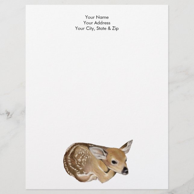 Newborn Fawn Letterhead (Front)