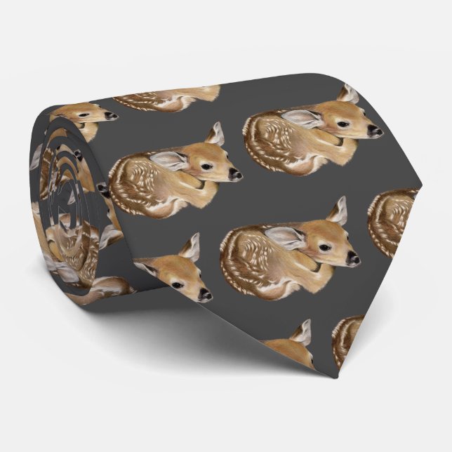 Newborn Fawn Tie (Rolled)