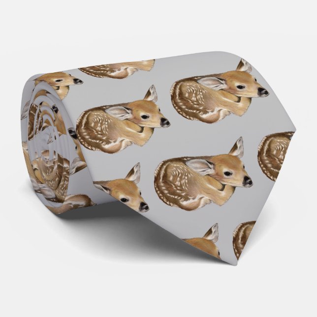 Newborn Fawn Tie (Rolled)