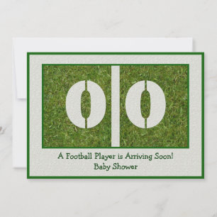 Newborn Football Player Baby Shower Invitation