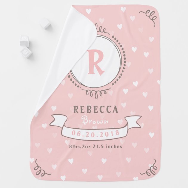 personalized newborn blanket