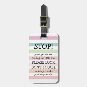 Newborn Look Don't Touch Car Seat Stroller Tag