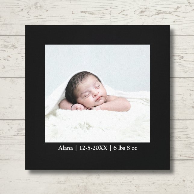 Newborn | One Photo | Custom Canvas Print (Customize this Canva with your newborn photo to bring joy to your heart. Order today!)