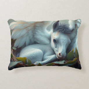 Newborn Pegasus Foal Accent Pillow