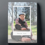 Newborn Photo Thank You Tabletop Plaque  Easel<br><div class="desc">Celebrate your most precious moments with our **Newborn Thank You Photo on Photo Tabletop Plaque Easel**—a stylish and heartfelt way to showcase the memories that matter most. This modern layered-photo design adds depth, emotion, and a touch of artistry to any space. Perfect for gifting or displaying on your desk, shelf,...</div>