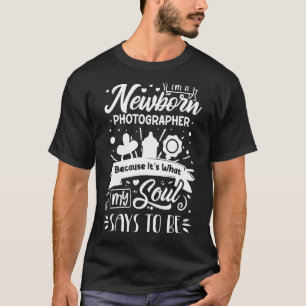 Newborn Photography Baby Photographer Photo Photos T-Shirt