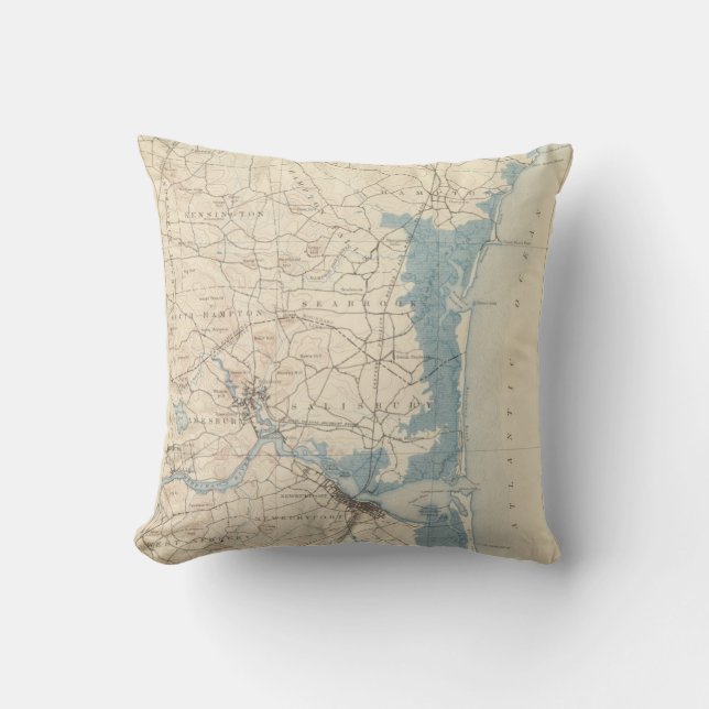 Newburyport, Massachusetts Throw Pillow (Front)