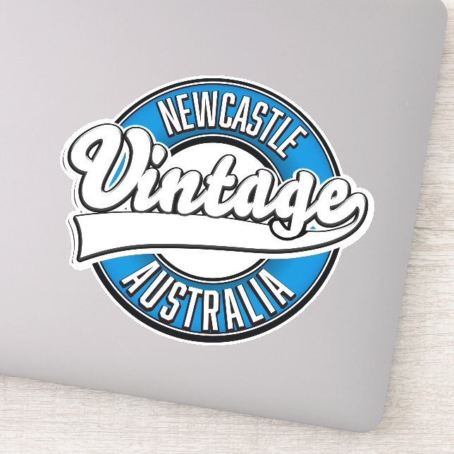 Newcastle australia vintage style logo (Detail)