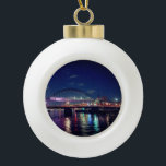 Newcastle bridges ceramic ball christmas ornament<br><div class="desc">Newcastle bridges - Photograph</div>