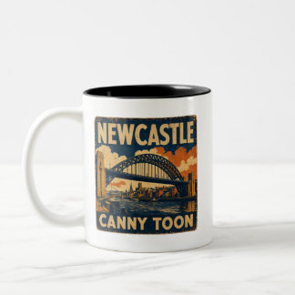 Newcastle Canny Toon Poster Two-Tone Coffee Mug