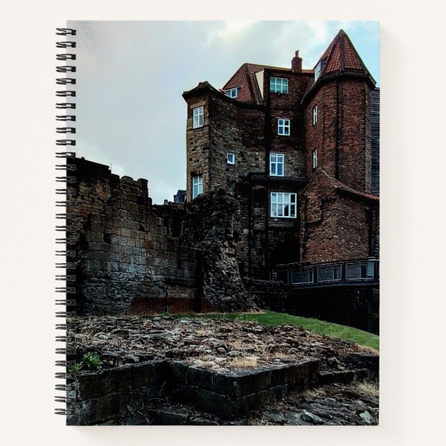 Newcastle castle, ruins notebook (Front)