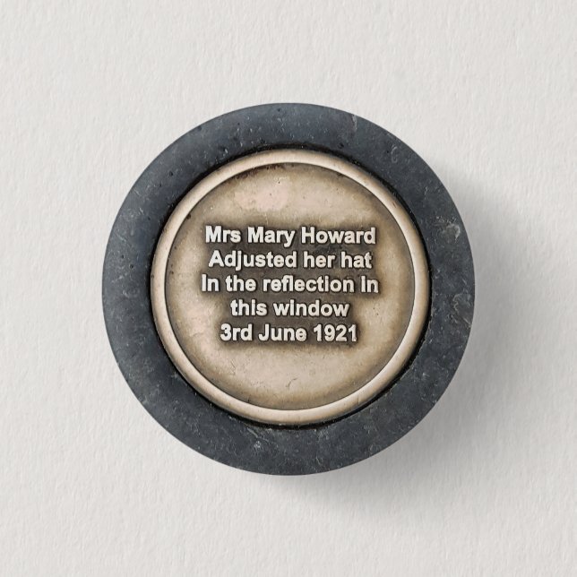 Newcastle Mary 1 Inch Round Button (Front)