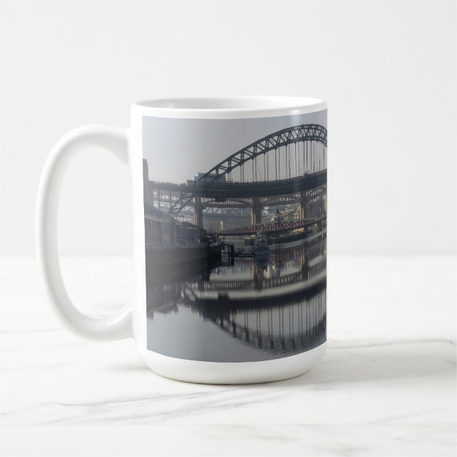 Newcastle Quayside & the Tyne Bridge Coffee Mug (Left)
