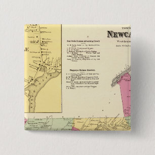 Newcastle, Town 2 Inch Square Button