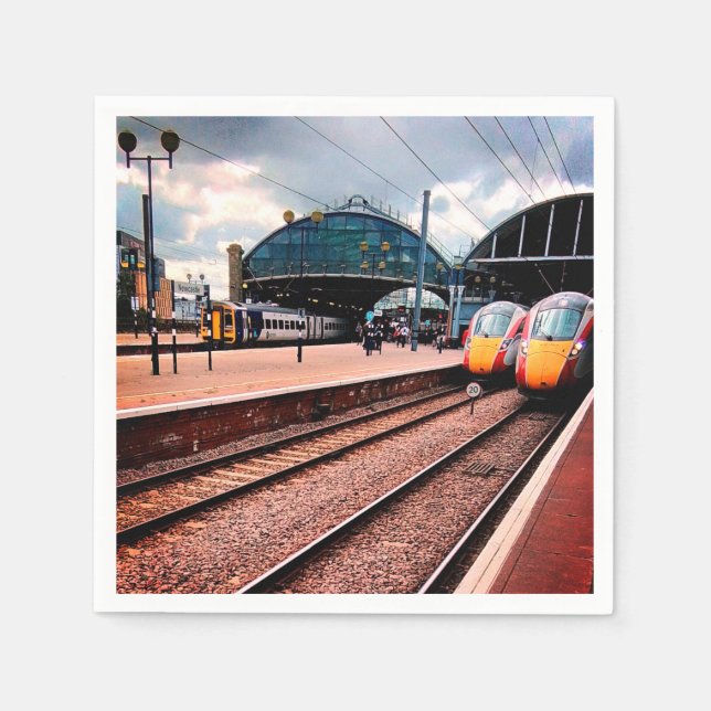 Newcastle train station  napkin (Front)