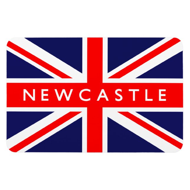 Newcastle UK Flag Magnet (Horizontal)