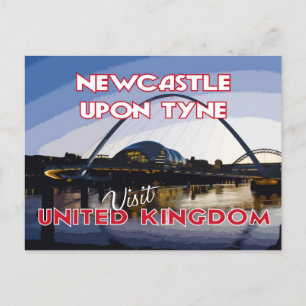 Newcastle Upon Tune, Visit... Postcard