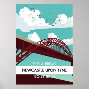 Newcastle upon Tyne bridge poster. Poster