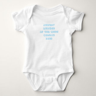 Newest Member of the Crew Coming 2023 Blue Baby Bodysuit