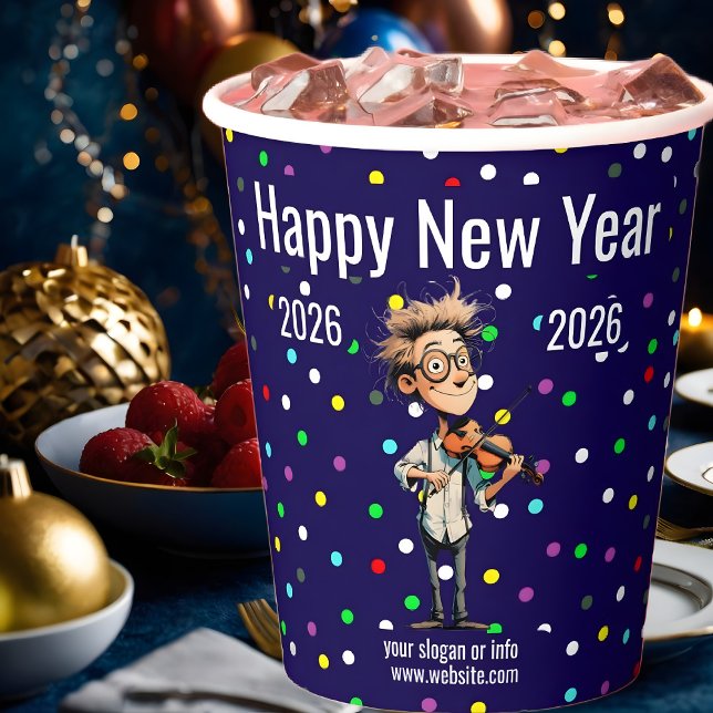 Newest New Year Paper Cups Business Branded  (Creator Uploaded)