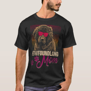 Newfie Dog Newfoundland Mom 2 T-Shirt