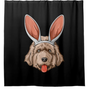Newfie easter bunny ears newfoundland dog gift