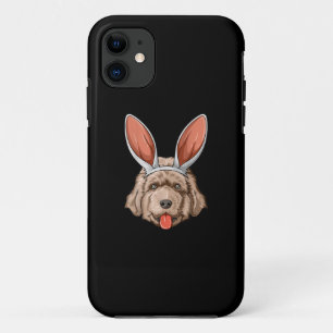 Newfie easter bunny ears newfoundland dog gift iPhone 11 case