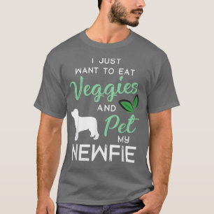 Newfie Funny Vegan Dog Lover Owner Xmas Birthday G T-Shirt