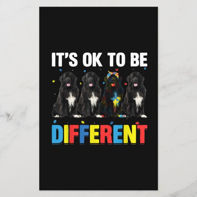 Newfie | It's OK To Be Different | Funny Newfie (Front)