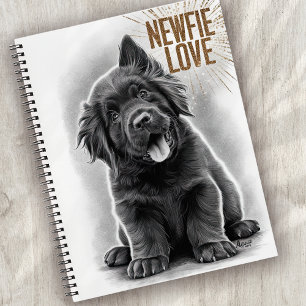 Newfie Love Newfoundland Dog Notebook