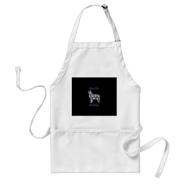 Newfie mama | newfoundland dog mom present standard apron (Front)