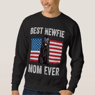 Newfie Mom American Flag Newfoundland Dog Owner F Sweatshirt