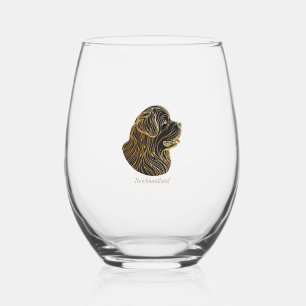 Newfie Stemless Wine Glass
