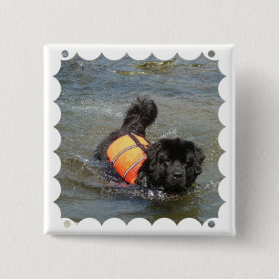 Newfie Water Rescue Pin