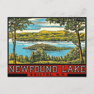 Newfound Lake Bristol New Hampshire Travel Postcard