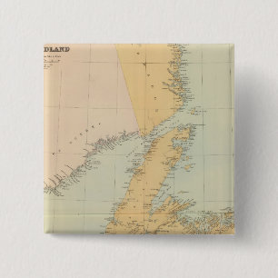 Newfoundland 2 Inch Square Button