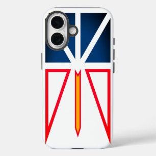Newfoundland and Labrador flag iPhone 16 Case